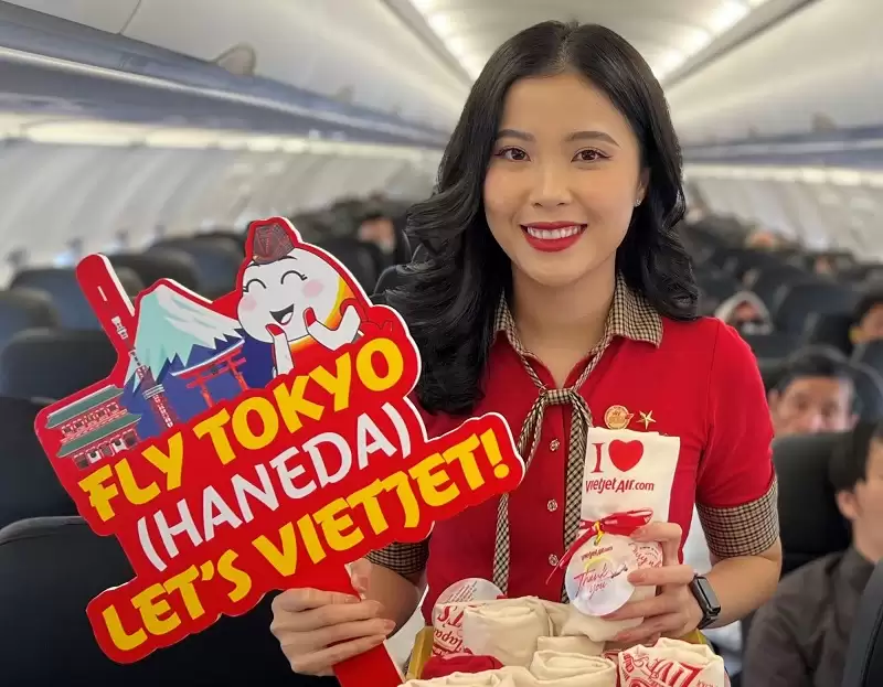 Khai trương đường bay mới TP.HCM – Tokyo (Haneda), thêm lựa chọn bay thẳng đến Nhật Bản cùng Vietjet