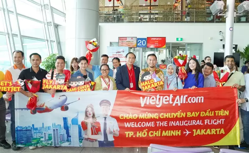 Vietjet khai trương đường bay TP. Hồ Chí Minh – Jakarta nhân chuyến thăm của Chủ tịch Quốc hội đến Indonesia